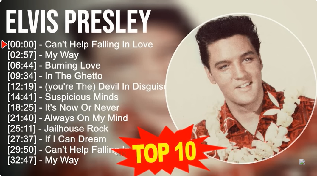 Best Of Elvis Presley Greatest Hits Mixtape